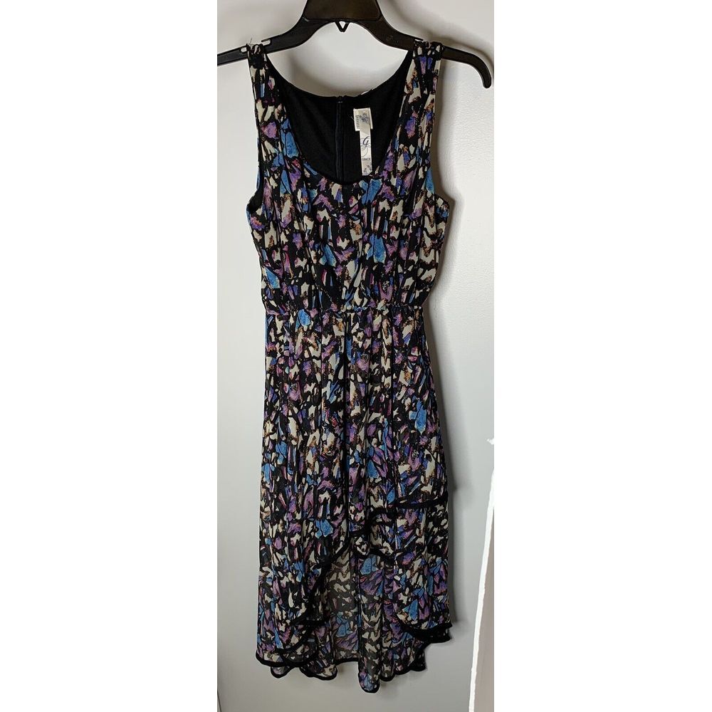 Gracie Women's Sz Med Beautiful Sheer With Lining High Low Sleeveless Dress M‎